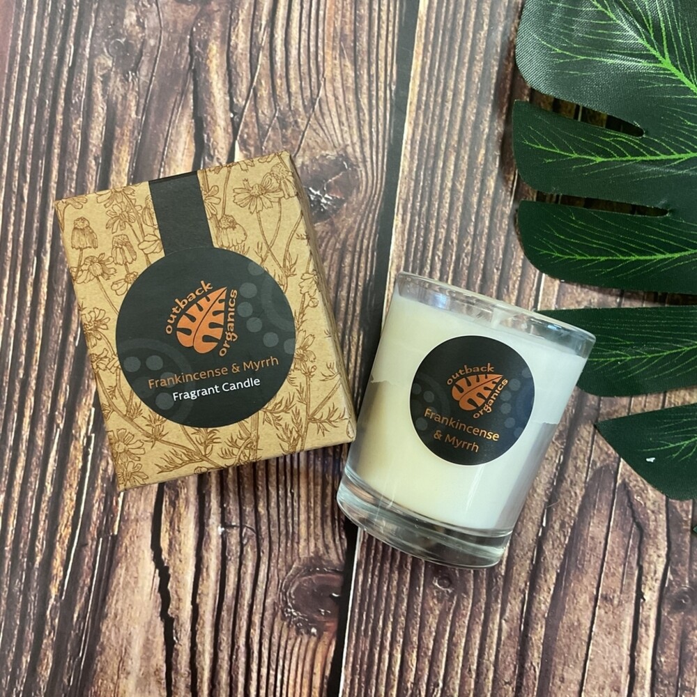 Frankincense Myrrh Mini Candle Shop Outback Organics